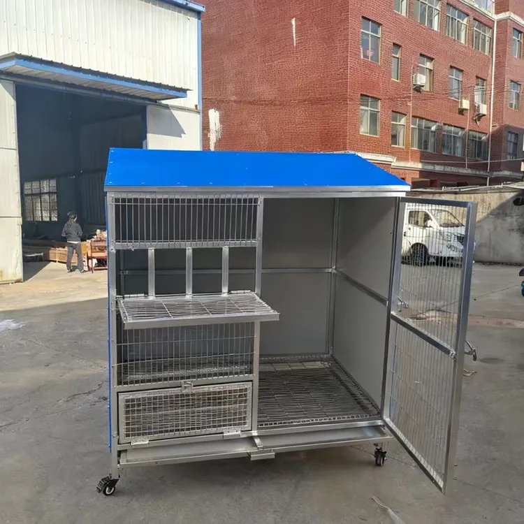 新款加密加厚防锈鸽笼防黄鼠狼金属镀锌网组装简单户外家庭养殖笼