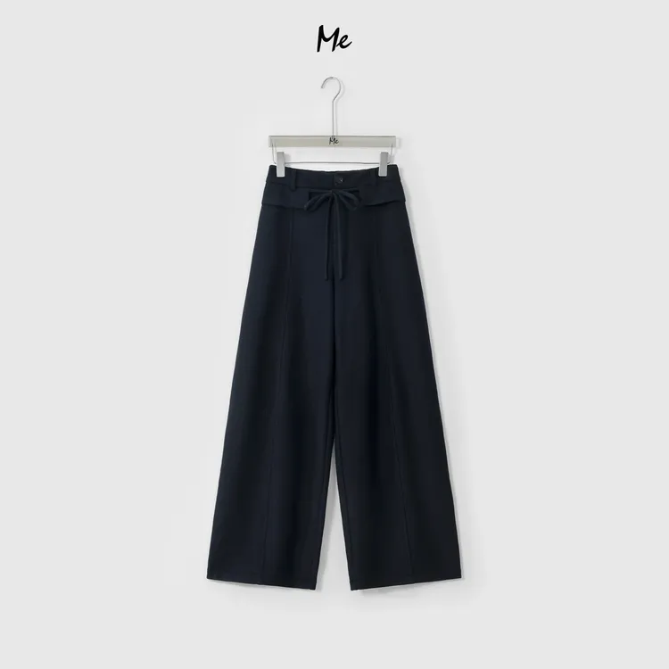 ME【加绒木瓜裤】美利奴绵羊毛圈圈纱高腰显瘦百搭弯刀裤子MESA4832