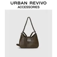 URBAN REVIVO2025秋季新款女琥珀流光风单肩斜挎包UAWB50266