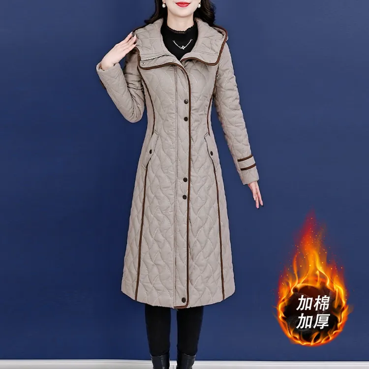 【棉服】28525泓澄茂冬季新款优雅气质休闲时尚大气修身棉服