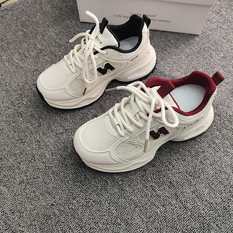 娜娜家的厚底老爹鞋女2024冬季新款韩版小个子增高鞋休闲运动鞋女