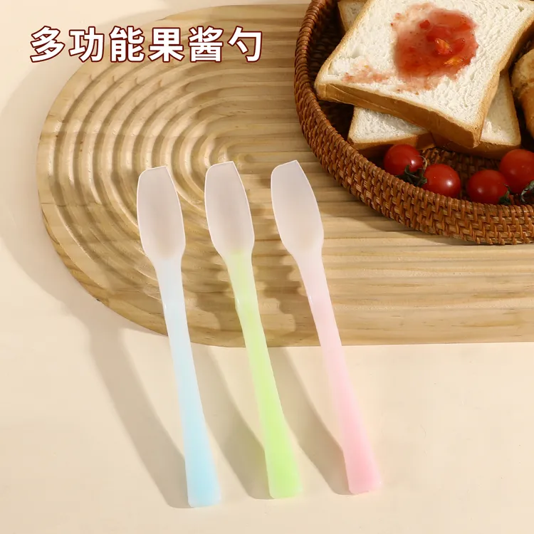 日本硅胶刮刀烘焙奶油多功能抹酱刀厨房迷你铲果酱瓶小刮勺软刮板