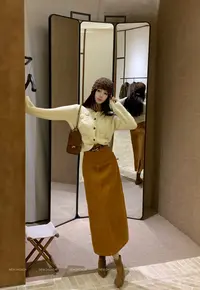 利达 NEW DADADA【无束之旅】气质休闲设计感显瘦半裙CEM1824