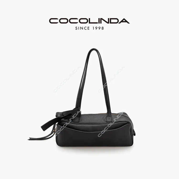 COCOLINDA|【飘带 法棍】 "轻奢搭配“ 小巴风 腋下机车手拎包B5045
