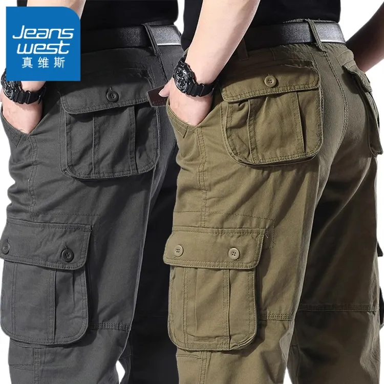 真维斯高端工装裤男士2025潮牌休闲加肥加大劳保裤多口袋干活长裤