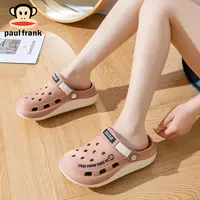 大嘴猴新品洞洞鞋夏季外穿防滑家居2025新款踩屎感户外运动拖鞋