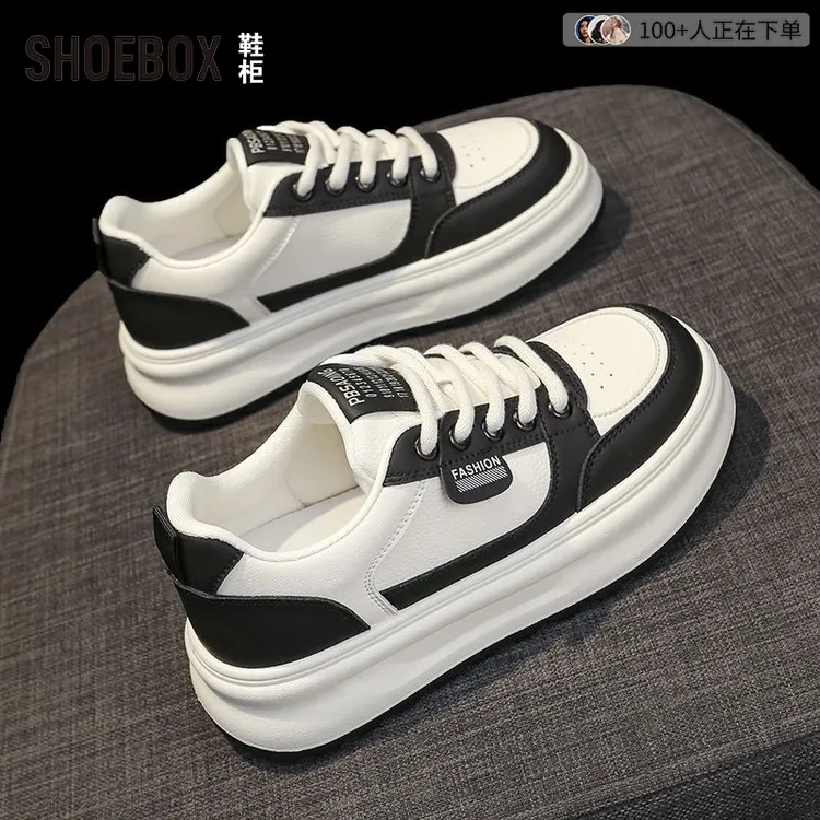 SHOEBOX鞋柜明星同款小白鞋女2025秋季新款百搭时尚板鞋潮流女鞋