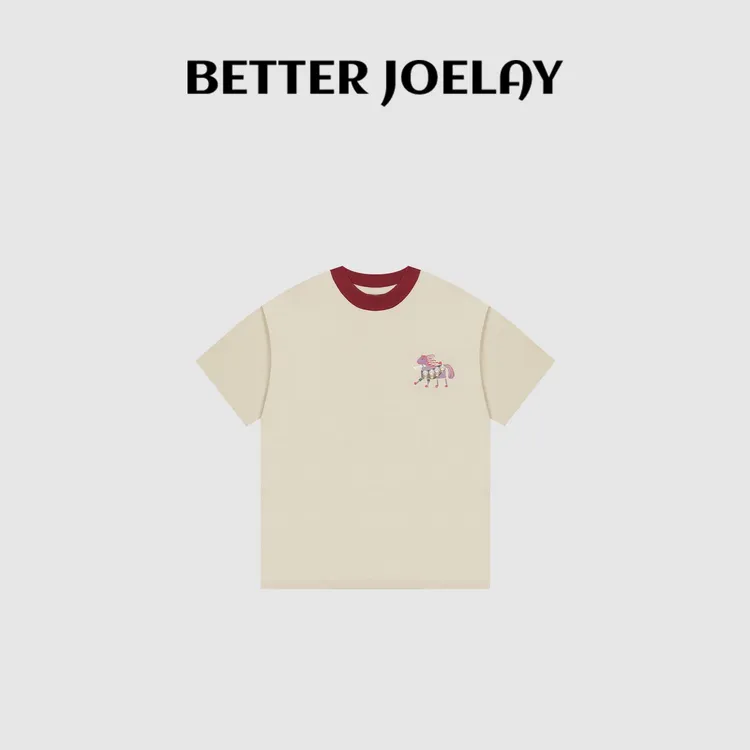 BETTERJOELAY -小版【音容小马】百百棉T恤短袖休闲圆领时尚KH3832