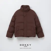 Dokky「情侣款-雾凇外套」定纺高密防水面料.时髦休闲.立领棉服