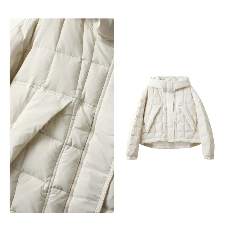 门店8&19！巨好穿！简约休闲感/90白鸭绒百搭连帽羽绒服外套 M13145