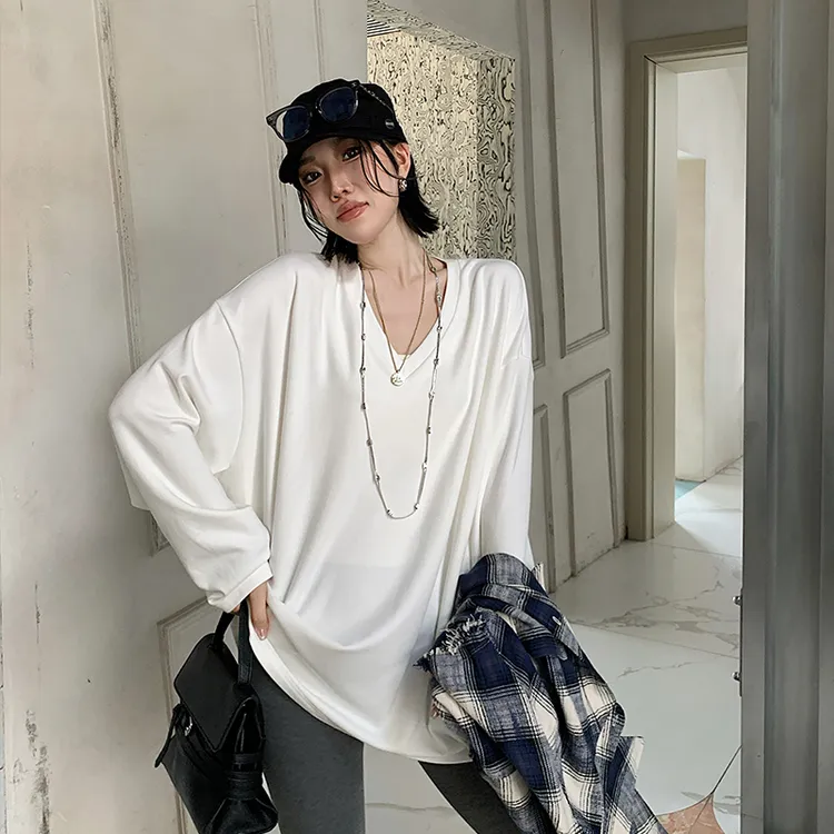 十三粥私服 松弛调调 慵懒休闲上衣女秋宽松遮肉柔软舒适通勤实穿