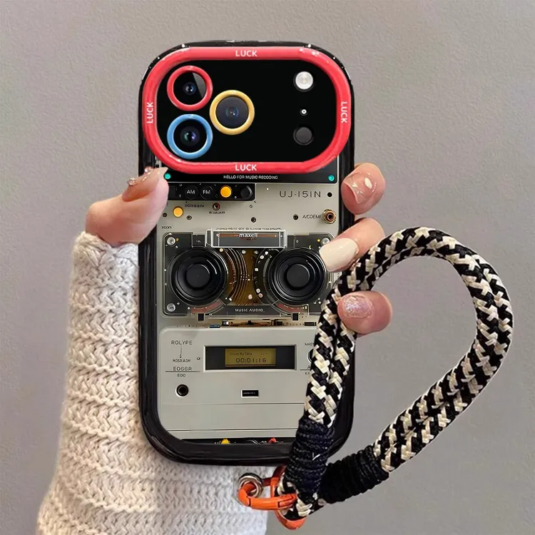 老旧收音机适用苹果17promax手机壳新款iPhone16大视窗硅胶高级感