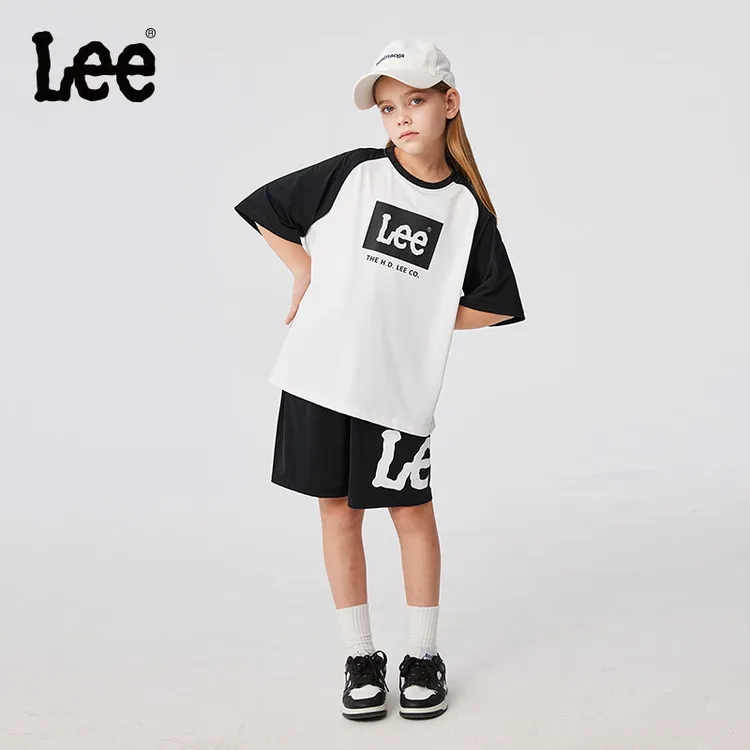  【Modern套装集合】Lee儿童套装夏季新款时尚潮流休闲运短袖短裤