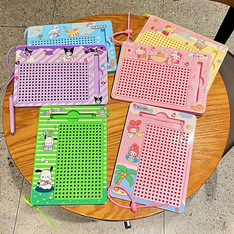 卡通可爱美乐蒂库洛米解压大号平板磁吸钢珠画板钥匙扣挂件包挂饰