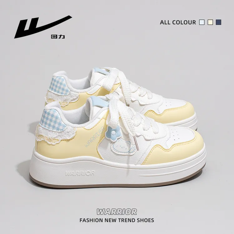 回力女鞋厚底小白鞋2025新款秋季可爱猫咪休闲板鞋百搭运动休闲鞋