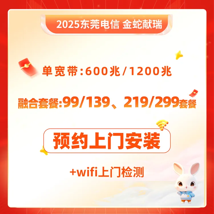 CHINA TELECOM/中国电信东莞电信双12年终大促&办宽带补贴100话费