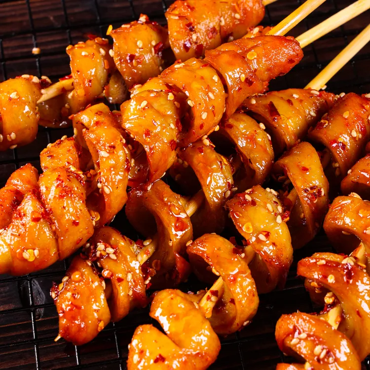 【粉丝福利】烤面筋串香辣解馋速食网红大根烧烤味面筋休闲追剧零食