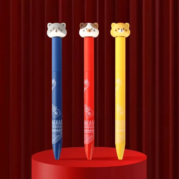 故宫文具宫猫旋转解压笔国风文创手账文具创意旋转减压玩具笔
