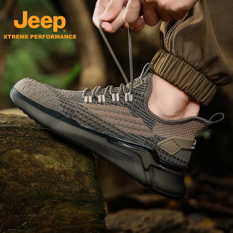 JEEP/吉普春季户外新款男鞋百搭休闲男鞋爸爸轻弹作业跑步徒步鞋