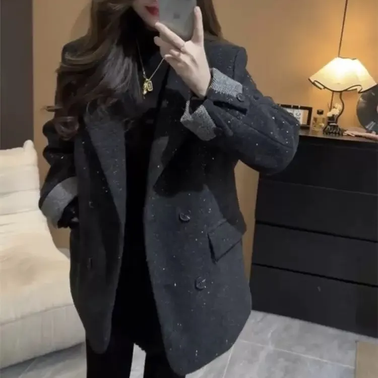 2025早春满天星时尚百搭西装外套轻奢气质韩版显瘦小个子气质上衣