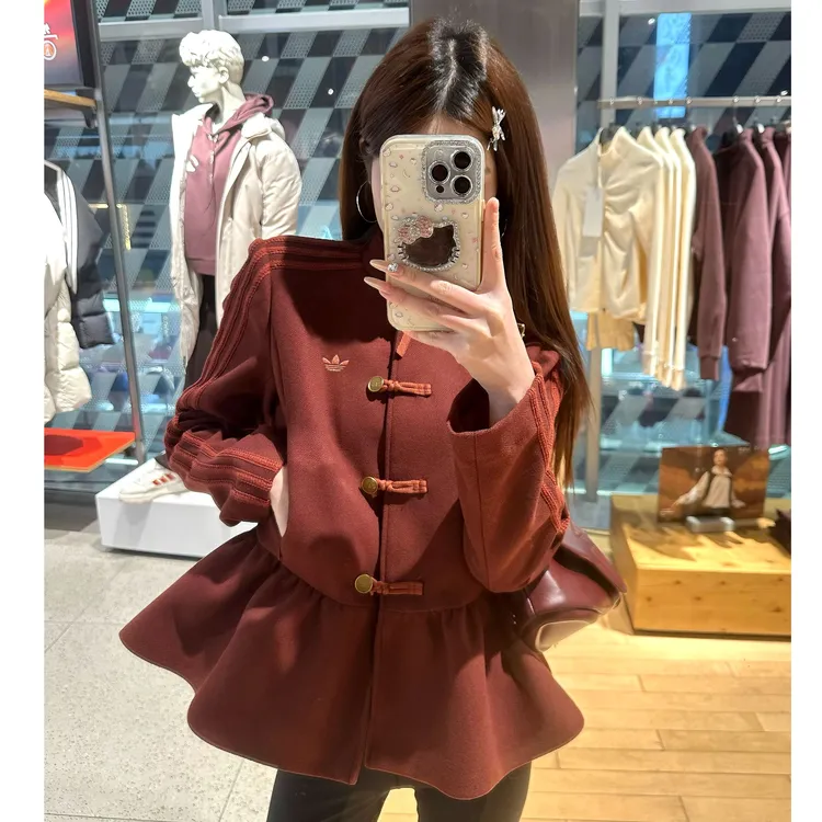 ADIDAS 新中式花苞收腰运动修身夹克外套 KR5068 KR5069 全渠1