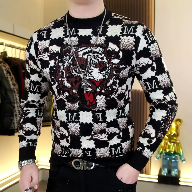 【阿东男装】9958男士高品质时尚潮流保暖针织毛衣