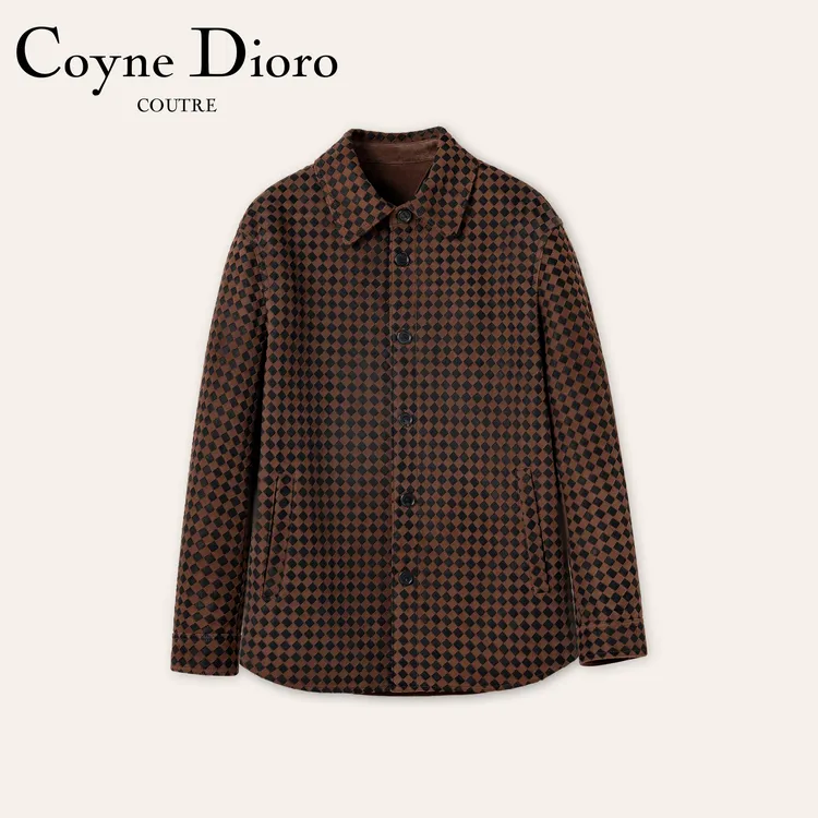 【秋上新】B*V87250同款 手工编织土耳其绒面小绵羊皮衣夹克MD11288