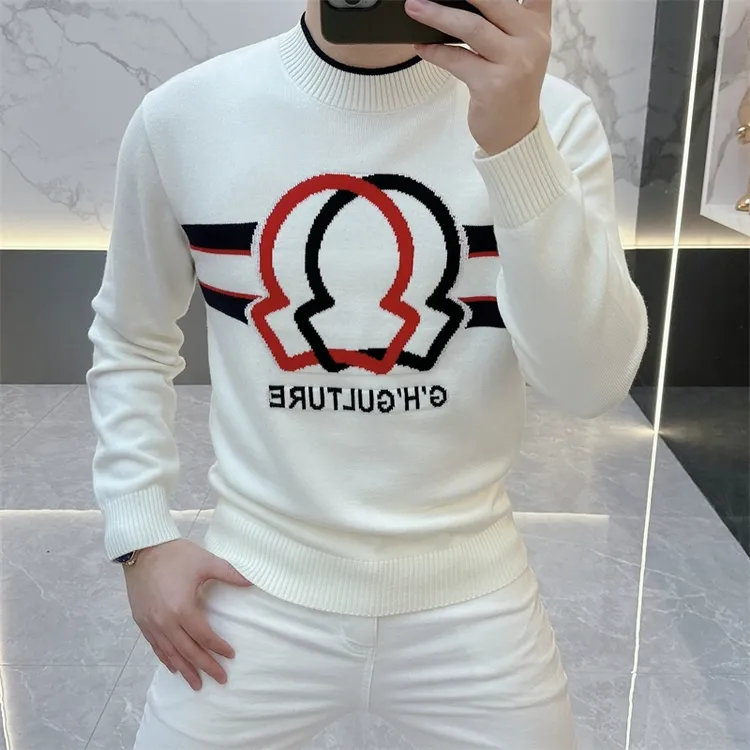 2025秋冬新款欧版男士轻奢高品质秋季毛衣针织衫套头网红时尚修身