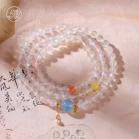 三圈长石手串6mm搭配蓝色路路通手链D3122多样性发一