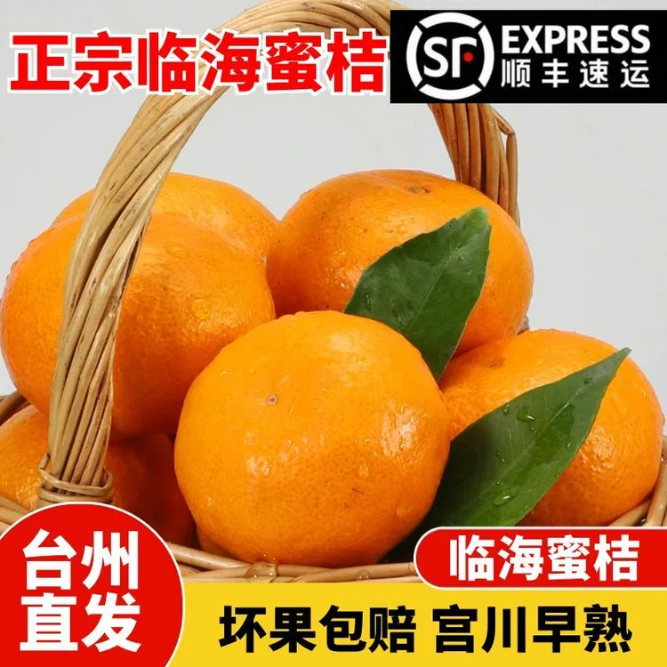 正宗临海涌泉蜜桔薄皮无籽桔子10斤整箱浙江台州黄岩蜜橘新鲜水果