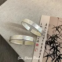 999.9银招财猫吉言描金手镯