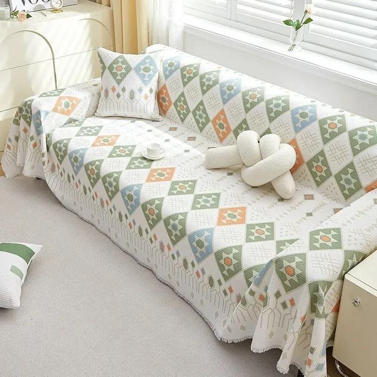 沙发巾一整张全盖全包万能沙发套罩盖布盖巾防滑沙发垫子四季通用