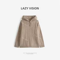 LAZYVISION羊绒连帽休闲女士针织毛衣ZMD-34737