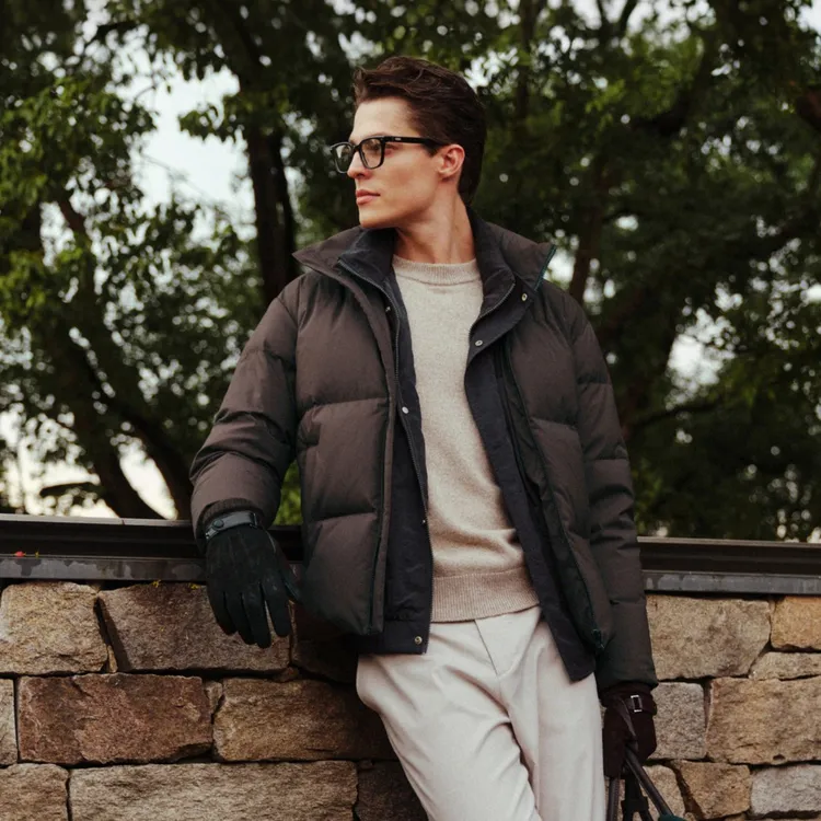 【德赛】冬季新款百搭休闲羽绒防寒保暖时尚外套运动面包款羽绒服外