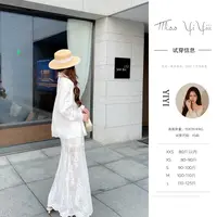 【白月光半裙】<中秋国庆大狂欢>法式设计感温柔风蕾丝拼接半身裙