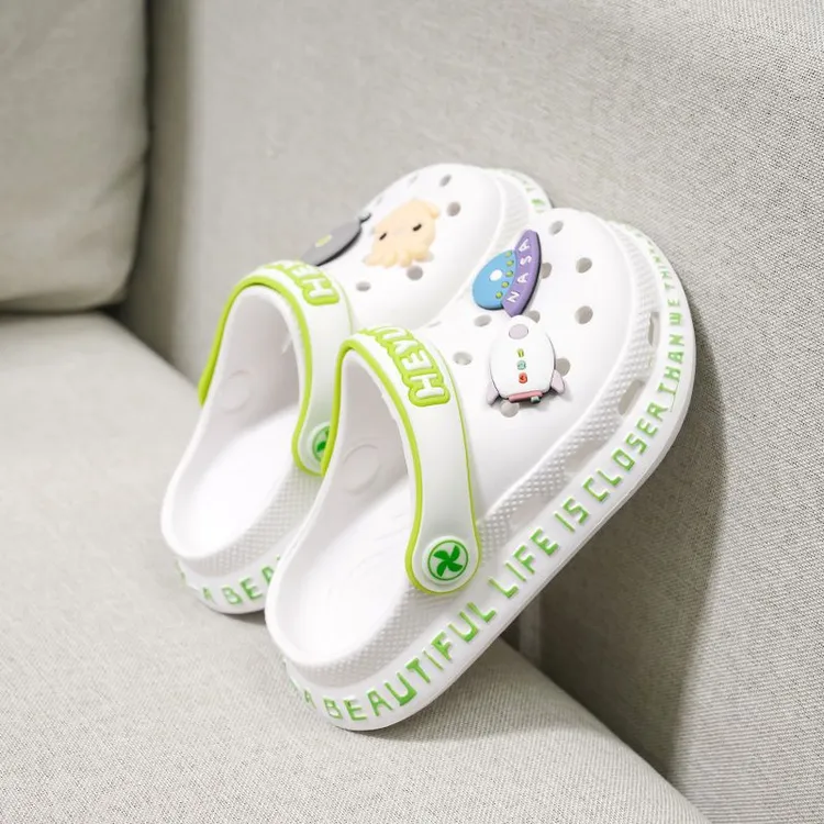 儿童洞洞鞋夏季新款男童凉拖鞋女童外穿防滑软底中大童宝宝沙滩鞋