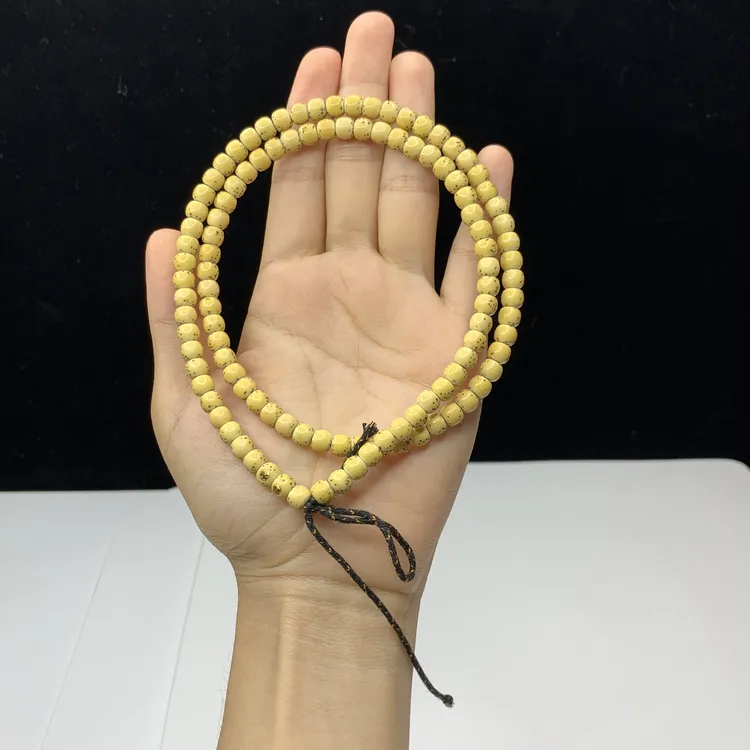 琼珠星月菩提海南打底6-5双金标原生态长串108