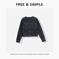 Free&Simple-‘牛仔态度’极简早秋款时尚小众短款牛仔外套-BK8018
