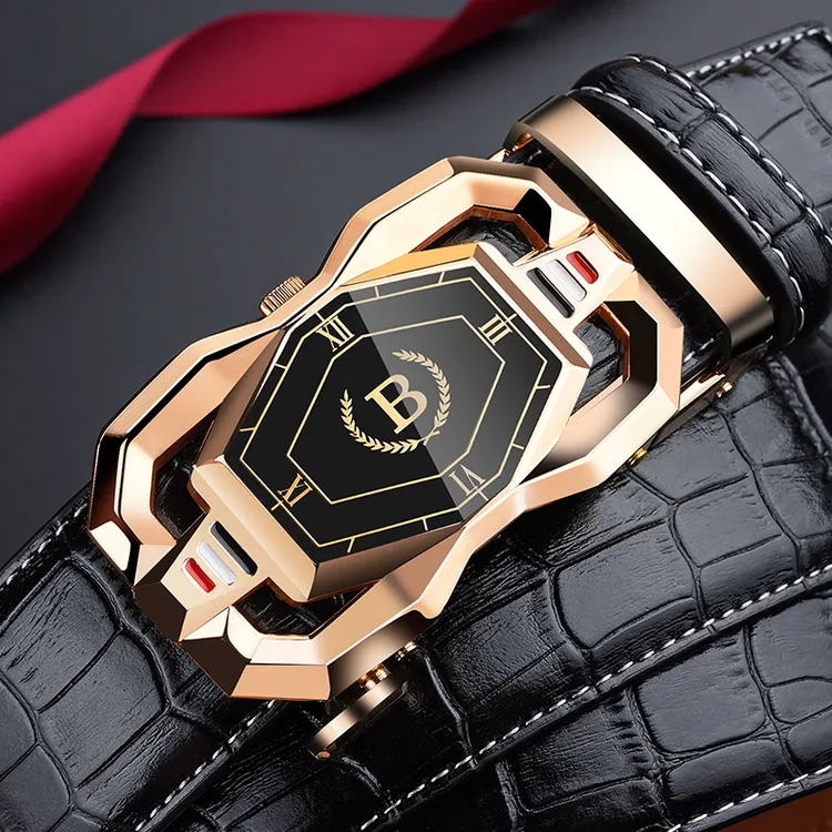 新款结实耐用年轻人帅气自动扣潮流耐磨情人节送男友礼物推荐