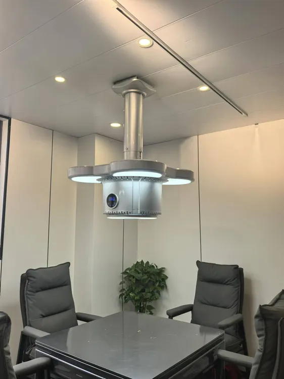 雀利康麻将灯空气净化三层进烟升茶楼净化吸烟灯棋牌室高端直排灯