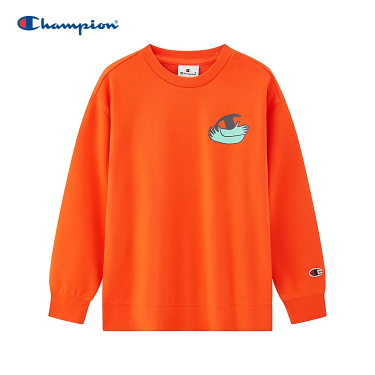 【Champion】冠军童装秋季简约精致圆领卫衣306909