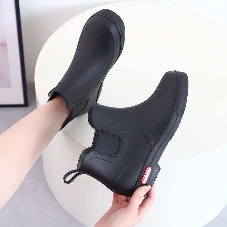 厚底雨靴女士软底春秋时尚外穿水鞋防滑防水胶鞋厨房买菜雨鞋水靴