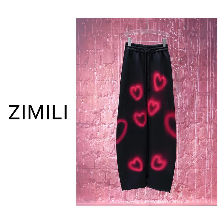 【亮哥女装】2025高定设计师款《俄顷风定云墨色》镰刀阔腿裤6332