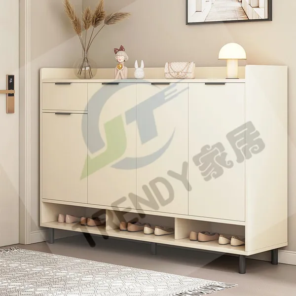 鞋柜家用门口2023新款爆款奶油风玄关柜入户进门楼道储物室内鞋架