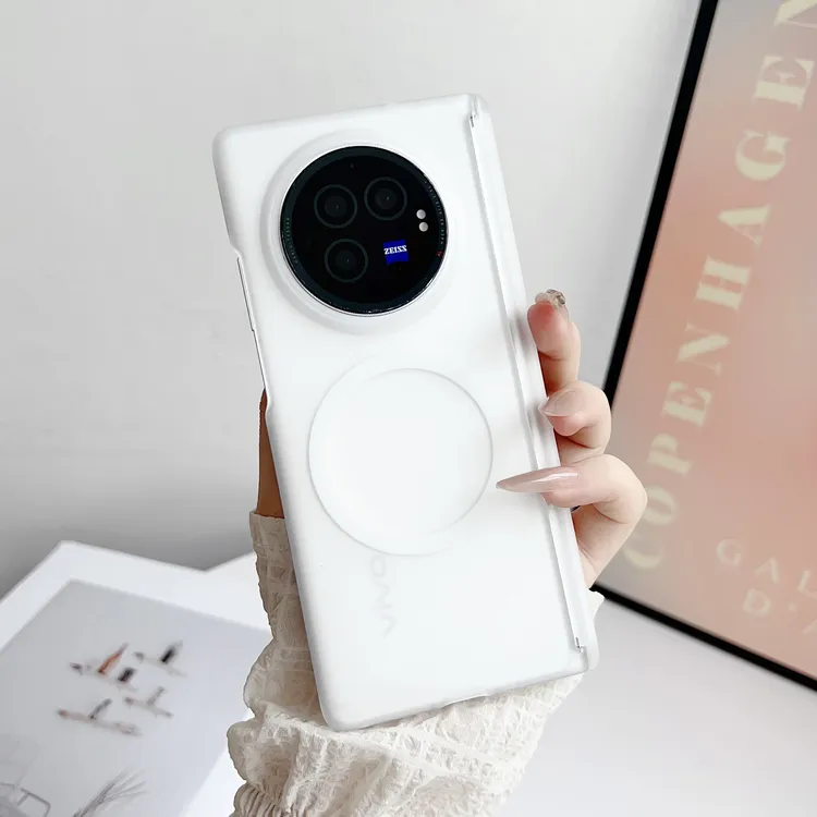 磁吸中轴适用vivoxfold3折叠手机壳防摔超薄磨砂xfold3Pro保护套