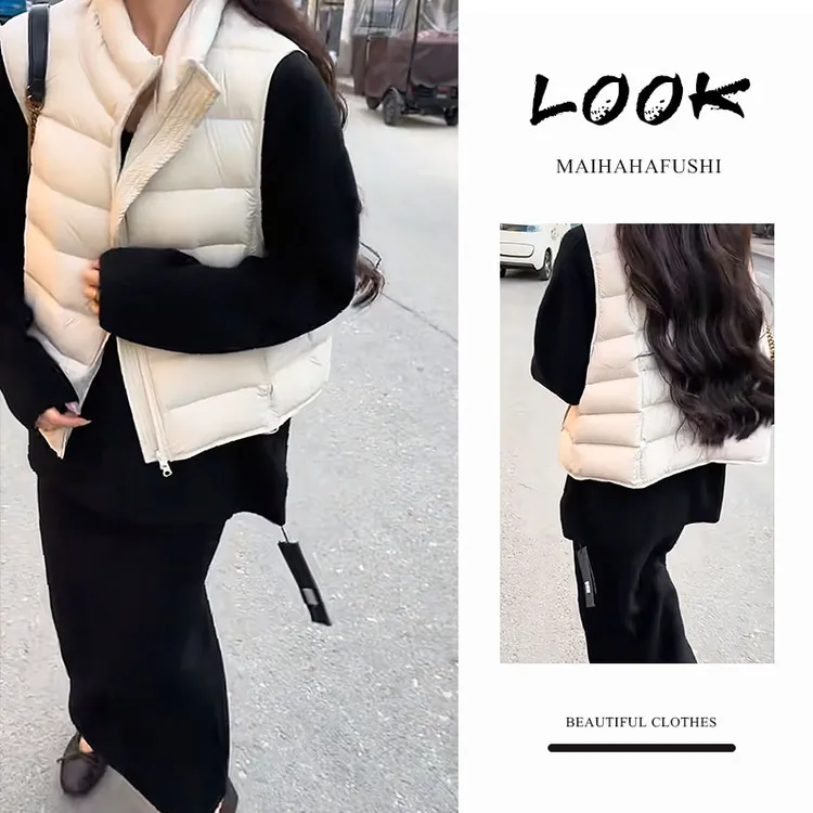 冬季一整套女装2025新款韩版休闲时尚马甲外套针织上衣半身裙套装