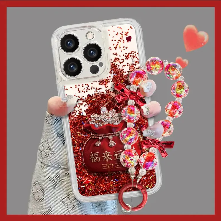 福来运转适用苹果vivo华为oppo小米iPhone17流沙壳全包手机壳