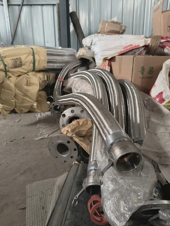 散装水泥罐车金属波纹不锈钢管空压机连接耐高温进气管法兰快接