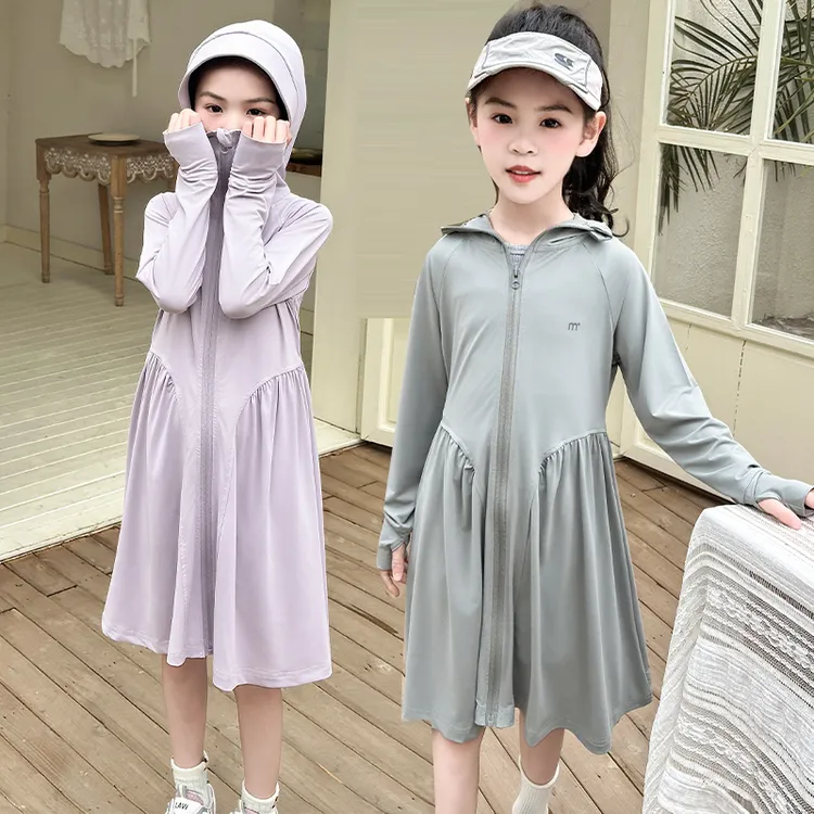 潮牌儿童服装夏装大女童装裙子夏季薄款连衣裙防晒衣服2025年新款