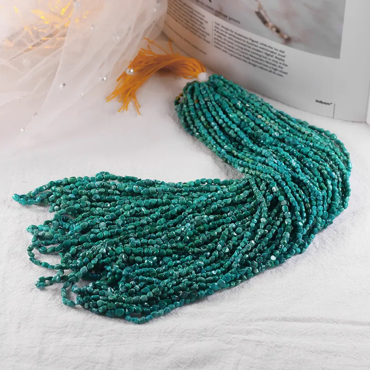 原矿绿松石随型项链多圈手链百搭多样性发货一条